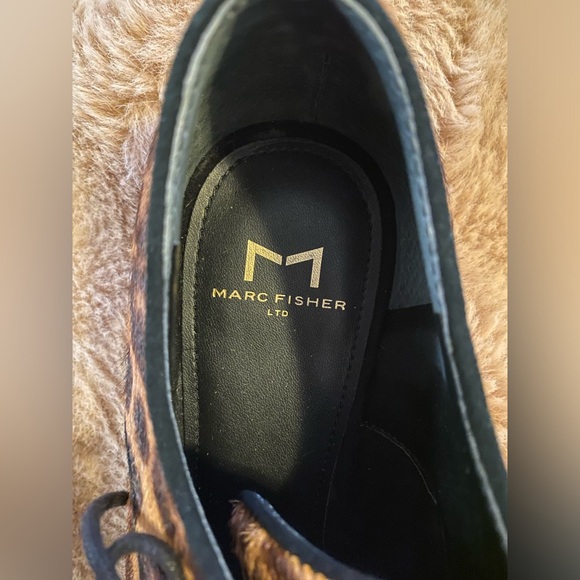 Marc Fisher Finna Pointy toe derby, Leopard print cow hair size 7 - Picture 6 of 6